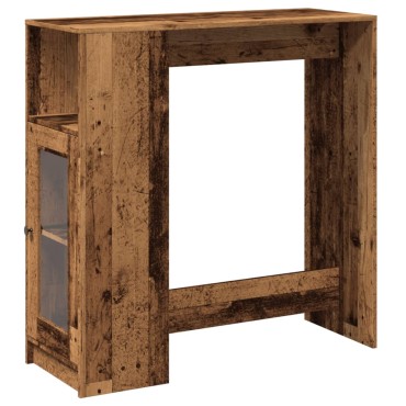 vidaXL Τραπέζι Μπαρ με Ράγες 101x40x103,5cm Επεξεργ. Ξύλο 1 τεμ.