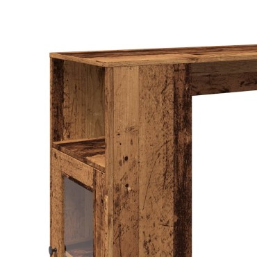 vidaXL Τραπέζι Μπαρ με Ράγες 101x40x103,5cm Επεξεργ. Ξύλο 1 τεμ.