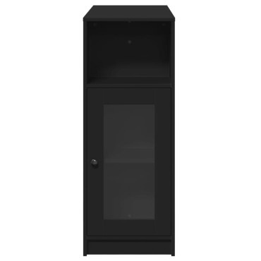 vidaXL Τραπέζι Μπαρ με Ράφια Μαύρο 101x40x103,5cm Επεξεργ. Ξύλο 1 τεμ.