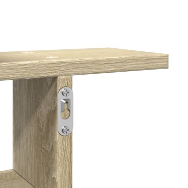 vidaXL Ραφιέρες Τοίχου 2 τεμ. Sonoma Δρυς 38x12x38cm από Επεξ. Ξύλο