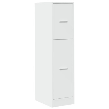 vidaXL Συρταριέρα Γενικής Χρήσης Λευκή 30x41x118cm Επεξ. Ξύλο 1 τεμ.
