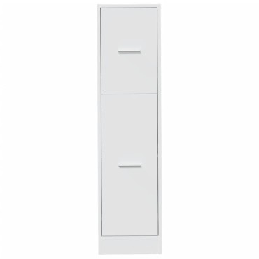 vidaXL Συρταριέρα Γενικής Χρήσης Λευκή 30x41x118cm Επεξ. Ξύλο 1 τεμ.