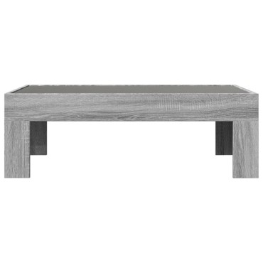 vidaXL Τραπεζάκι Σαλονιού Άπειρο Φως LED Γκρι Sonoma 90x50x30cm 1 τεμ.