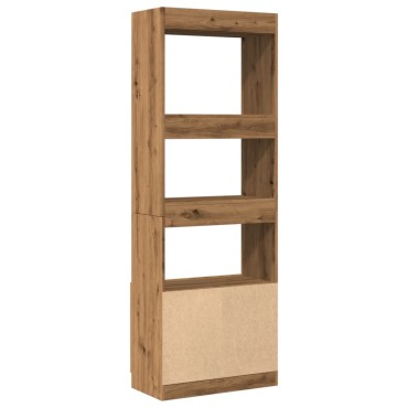 vidaXL Ντουλάπι Αρτισιανή Δρυς 63x33x180cm από Επεξεργασμένο Ξύλο 1 τεμ.