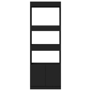 vidaXL Ντουλάπι Μαύρο 63x33x180cm από Επεξεργασμένο Ξύλο 1 τεμ.