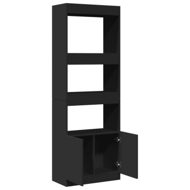 vidaXL Ντουλάπι Μαύρο 63x33x180cm από Επεξεργασμένο Ξύλο 1 τεμ.