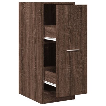 vidaXL Συρταριέρα Γενικής Χρήσης Καφέ Δρυς 30x41x77,5cm Επεξ. Ξύλο 1 τεμ.