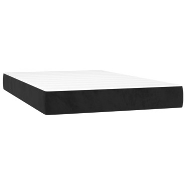 vidaXL Στρώμα με Pocket Springs Μαύρο 120x220x20cm Βελούδινο 1 τεμ. - Μονό