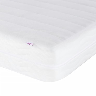 vidaXL Στρώμα Αφρού Σκληρότητα H2 H3 Λευκό 120x220cm 1 τεμ. - Διπλό
