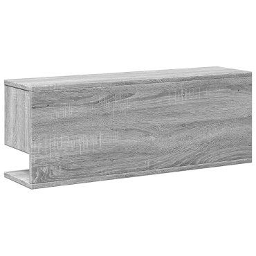vidaXL Ντουλάπι Τοίχου Γκρι Sonoma 80x20x30cm από Επεξεργασμένο Ξύλο 1 τεμ.