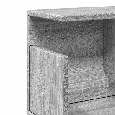 vidaXL Ντουλάπι Τοίχου Γκρι Sonoma 80x20x30cm από Επεξεργασμένο Ξύλο 1 τεμ.
