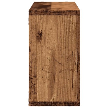 vidaXL Ντουλάπι Τοίχου Όψη Παλαιού Ξύλου 100x16x30cm Επεξ. Ξύλο 1 τεμ.