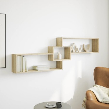 vidaXL Ντουλάπι Τοίχου Sonoma Δρυς 158x18x53cm Επεξεργασμένο Ξύλο 1 τεμ.
