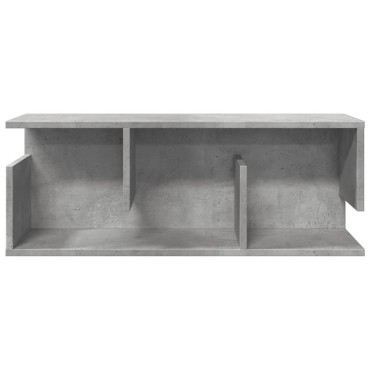vidaXL Ντουλάπι Τοίχου Γκρι Σκυρ. 80x20x30cm από Επεξεργασμένο Ξύλο 1 τεμ.