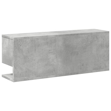 vidaXL Ντουλάπι Τοίχου Γκρι Σκυρ. 80x20x30cm από Επεξεργασμένο Ξύλο 1 τεμ.