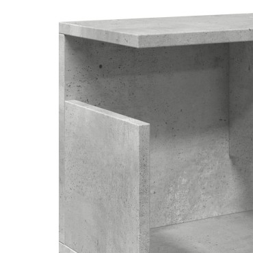 vidaXL Ντουλάπι Τοίχου Γκρι Σκυρ. 80x20x30cm από Επεξεργασμένο Ξύλο 1 τεμ.