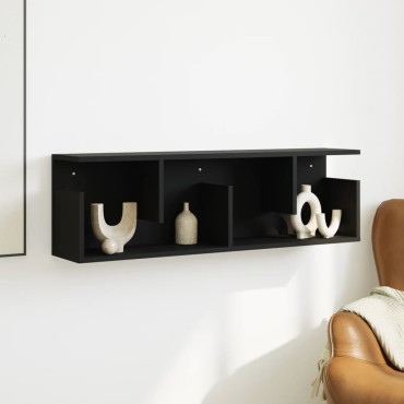 vidaXL Ντουλάπι Τοίχου Μαύρο 100x20x30cm από Επεξεργασμένο Ξύλο 1 τεμ.
