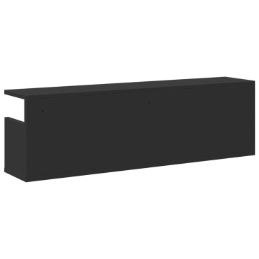vidaXL Ντουλάπι Τοίχου Μαύρο 100x20x30cm από Επεξεργασμένο Ξύλο 1 τεμ.