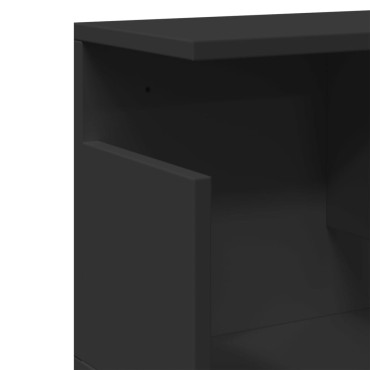 vidaXL Ντουλάπι Τοίχου Μαύρο 100x20x30cm από Επεξεργασμένο Ξύλο 1 τεμ.