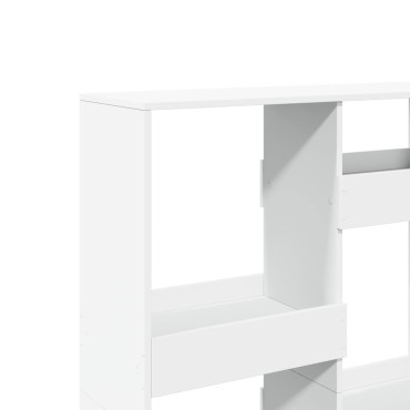vidaXL Βιβλιοθήκη Λευκή 100x33x135cm από Επεξεργασμένο Ξύλο 1 τεμ.