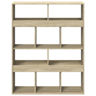 vidaXL Βιβλιοθήκη Sonoma Δρυς 100x33x125,5cm από Επεξεργασμένο Ξύλο 1 τεμ.