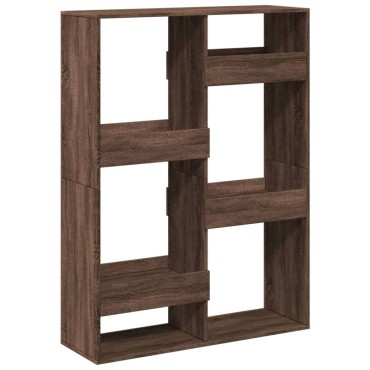 vidaXL Βιβλιοθήκη Καφέ Δρυς 100x33x135cm από Επεξεργασμένο Ξύλο 1 τεμ.