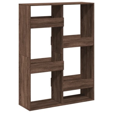 vidaXL Βιβλιοθήκη Καφέ Δρυς 100x33x135cm από Επεξεργασμένο Ξύλο 1 τεμ.