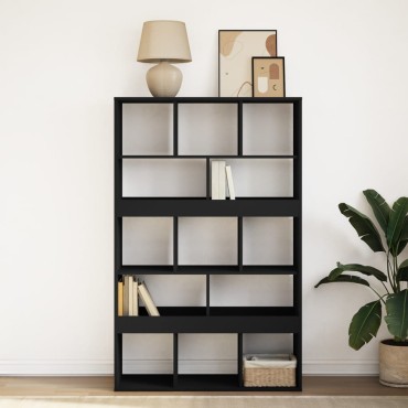 vidaXL Βιβλιοθήκη Μαύρη 100x33x156,5cm από Επεξεργασμένο Ξύλο 1 τεμ.