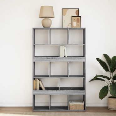 vidaXL Βιβλιοθήκη Γκρι Sonoma 100x33x156,5cm από Επεξεργ. Ξύλο 1 τεμ.