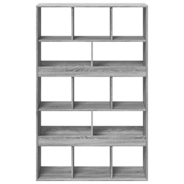 vidaXL Βιβλιοθήκη Γκρι Sonoma 100x33x156,5cm από Επεξεργ. Ξύλο 1 τεμ.