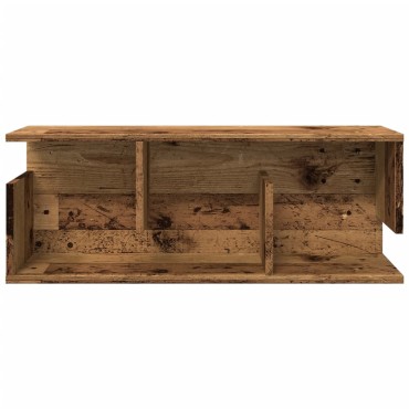 vidaXL Ντουλάπι Τοίχου Όψη Παλαιού Ξύλου 80x20x30cm Επεξ. Ξύλο 1 τεμ.