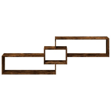 vidaXL Ντουλάπι Τοίχου Καπνιστή Δρυς 158x18x53cm Επεξεργασμένο Ξύλο 1 τεμ.