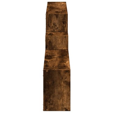 vidaXL Ντουλάπι Τοίχου Καπνιστή Δρυς 158x18x53cm Επεξεργασμένο Ξύλο 1 τεμ.
