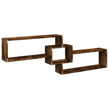 vidaXL Ντουλάπι Τοίχου Καπνιστή Δρυς 158x18x53cm Επεξεργασμένο Ξύλο 1 τεμ.