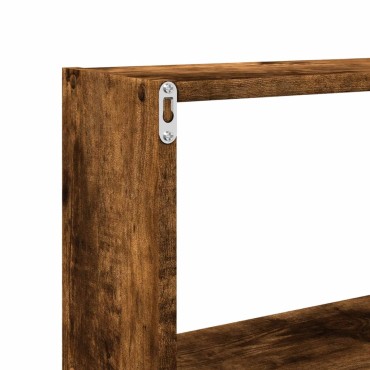 vidaXL Ντουλάπι Τοίχου Καπνιστή Δρυς 158x18x53cm Επεξεργασμένο Ξύλο 1 τεμ.