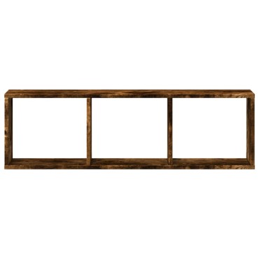 vidaXL Ντουλάπι Τοίχου Καπνιστή Δρυς 100x16x30cm Επεξεργασμένο Ξύλο 1 τεμ.