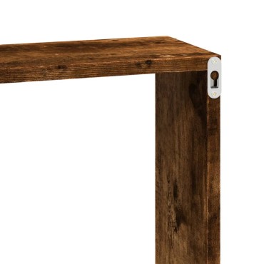 vidaXL Ντουλάπι Τοίχου Καπνιστή Δρυς 100x16x30cm Επεξεργασμένο Ξύλο 1 τεμ.