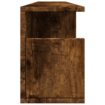 vidaXL Ντουλάπι Τοίχου Καπνιστή Δρυς 100x20x30cm Επεξεργασμένο Ξύλο 1 τεμ.