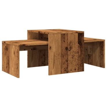 vidaXL Σετ Τραπεζάκια Σαλονιού Παλ. Ξύλο 100x48x40cm από Επεξ. Ξύλο