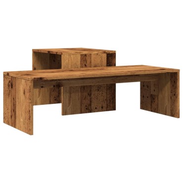 vidaXL Σετ Τραπεζάκια Σαλονιού Παλ. Ξύλο 100x48x40cm από Επεξ. Ξύλο