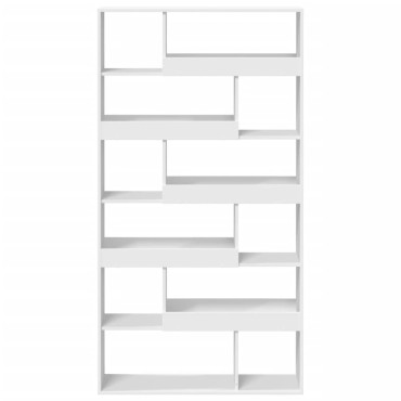 vidaXL Βιβλιοθήκη Λευκή 100x33x187,5cm Επεξ. Ξύλο 1 τεμ.