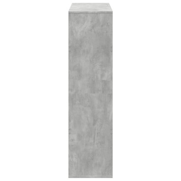 vidaXL Βιβλιοθήκη Γκρι Σκυροδέματος 100x33x125,5cm Επεξεργ. Ξύλο 1 τεμ.