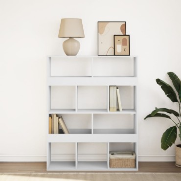 vidaXL Βιβλιοθήκη Λευκή 100x33x125,5cm από Επεξεργασμένο Ξύλο 1 τεμ.