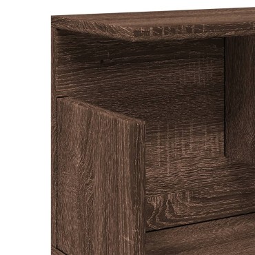 vidaXL Ντουλάπι Τοίχου Καφέ Δρυς 100x20x30cm από Επεξεργασμένο Ξύλο 1 τεμ.