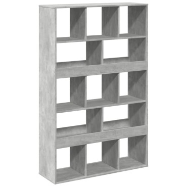 vidaXL Βιβλιοθήκη Γκρι Σκυροδέματος 100x33x156,5cm Επεξεργ. Ξύλο 1 τεμ.