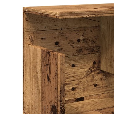 vidaXL Ντουλάπι Τοίχου Όψη Παλαιού Ξύλου 100x20x30cm Επεξ. Ξύλο 1 τεμ.
