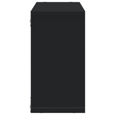 vidaXL Ντουλάπι Τοίχου Μαύρο 100x16x30cm από Επεξεργασμένο Ξύλο 1 τεμ.