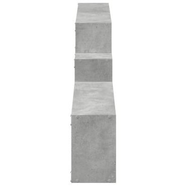 vidaXL Ντουλάπι Τοίχου Γκρι Σκυρ. 158x18x53cm από Επεξεργασμένο Ξύλο 1 τεμ.