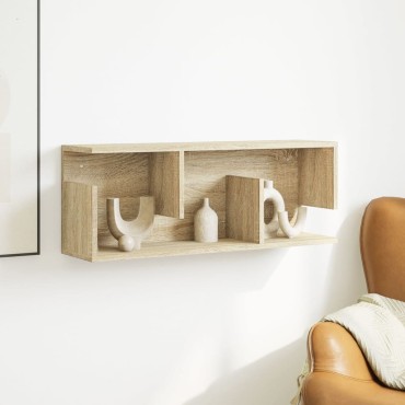 vidaXL Ντουλάπι Τοίχου Sonoma Δρυς 80x20x30cm από Επεξεργασμένο Ξύλο 1 τεμ.