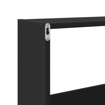 vidaXL Ντουλάπι Τοίχου Μαύρο 158x18x53cm από Επεξεργασμένο Ξύλο 1 τεμ.